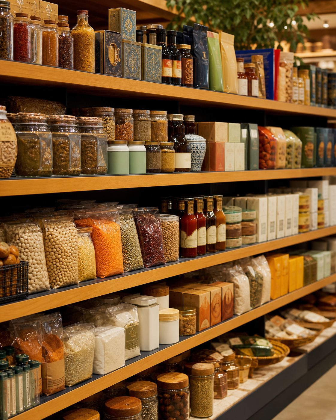 AI-generated concept of local and international products